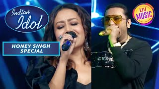 Neha और Honey Singh ने Manali Trance गाकर लगाई Stage पर आग  Indian Idol S12  Honey Singh Special [upl. by Cayser]