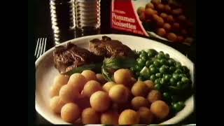 Findus Pommes Noisettes Commercial  The Finest Food 1985 Australia [upl. by Nhtanhoj]