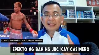 OVERWEIGHT BOXERS NA NAPARUSAHAN NG JBC  EPEKTO NG 1 YEAR BAN KAY CASIMERO [upl. by Hanikas134]