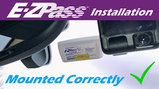 How to Mount or Install an EZ Pass Correctly [upl. by Morrie]