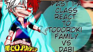 Past 1A Class react to Todoroki Family Vs Dabi  Season 7  Bnha react [upl. by Anifled]