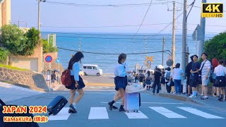 4k hdr japan travel 2024  Walk in Kamakura（鎌倉）Kanagawa japan  Relaxing Natural City ambience [upl. by Ayrad427]