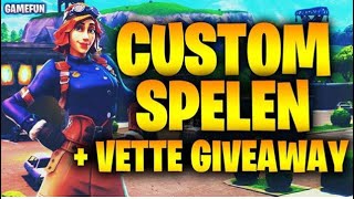 livecustom met kijkers Grote giveawayFortnite stream nl [upl. by Hadwyn]