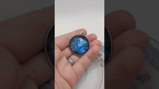 Lapis Lazuli and Labradorite Reversible Pendant [upl. by Aleen]