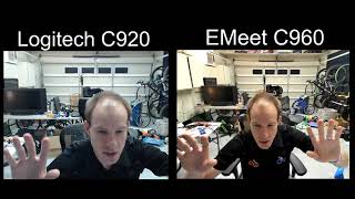 Logitech C920 versus EMeet C960  Webcam Comparison [upl. by Lu922]