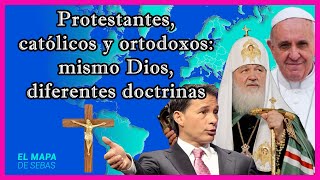 ✝️ Diferencia entre CATOLICISMO PROTESTANTISMO y Cristianismo ORTODOXO ⛪️  El Mapa de Sebas [upl. by Costanzia418]