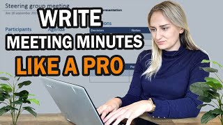 How to write meeting minutes LIKE A PRO With meeting minutes example [upl. by Naitsyrk245]