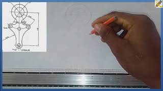 TANGENCYPROBLEMSinTechnicaldrawingEngineeringdrawing360p [upl. by Llevad]