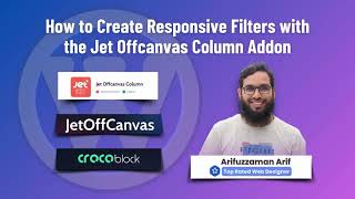 How to Create Responsive Filters with the Jet Offcanvas Column Addon [upl. by Carpenter]