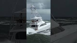 Watch This Sportfish Boat CRUSH an ROUGH Jupiter Inlet  Boats at Jupiter [upl. by Eelrehpotsirhc]