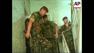 KOSOVO PRISTINA BRITISH KFOR TROOPS ARREST SERB MAN [upl. by Halbeib]