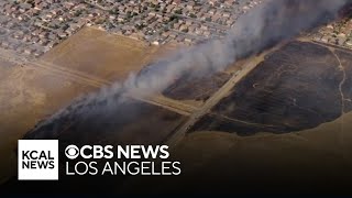 Several brush fires burning across SoCal torching thousands of acres of land [upl. by Anuska]