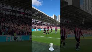 Brentford FC  Front Row Seat To Bryan Mbeumos Penalty vs Wolves [upl. by Dabbs]