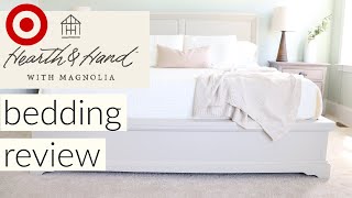 Hearth and Hand Magnolia Bedding Haul amp Review  Joanna Gaines amp Target [upl. by Meehyr]