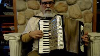 2958  Black Hohner Concerto II Piano Accordion MM 34 72 799 [upl. by Irolav]