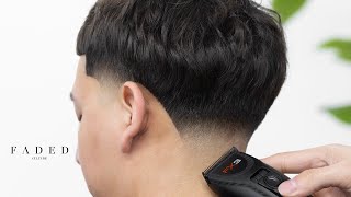 BARBER TUTORIAL TAPER FADE HAIRCUT FOR BEGINNERS [upl. by Sevik]