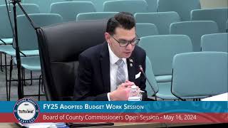 Commissioner Vigliotti attempts to remove the property tax increase from the FY25 budget [upl. by Neslund401]