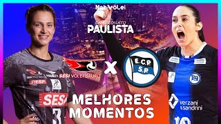 SESI BAURU vs PINHEIROS  Melhores Momentos  SEMIFINAL Paulista Feminino 2024 [upl. by Akayas555]