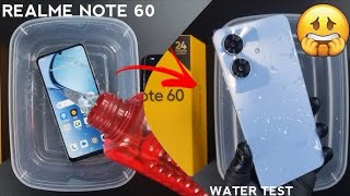 Realme Note 60 water test  pakistan ka sabsy sasta waterproof mobile [upl. by Tu656]