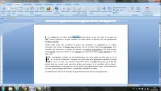 Cours et exercices sur les lettrines et liens hypertextes sur word cours gratuit [upl. by Inalem]