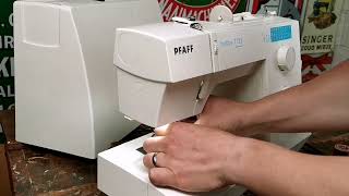 Threading and Sewing with a Pfaff Hobby Sewing Machine [upl. by Atis]