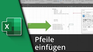 ➡ Excel Pfeil einfügen  Pfeile in Excel einfügen ⬅ ✅ Tutorial [upl. by Etnaik]