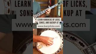 Descending Melodic D7 Lick  Bluegrass Banjo [upl. by Aiken]