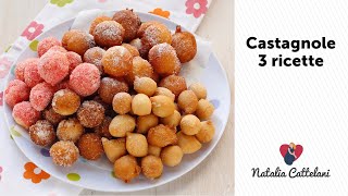 CASTAGNOLE DI CARNEVALE  Ricetta fritta e al forno  Natalia Cattelani [upl. by Yldarb686]