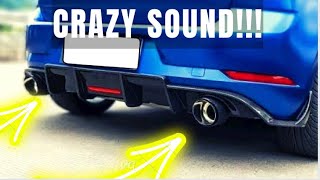 VW Golf 7 14L TSi Downpipe exhaust sound  review [upl. by Flossi417]