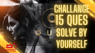 TRY TO SOLVE BY YOURSELF and subscribe😎😎😎challengeyoutubequiztrendindiaquiztime solution [upl. by Araiek]