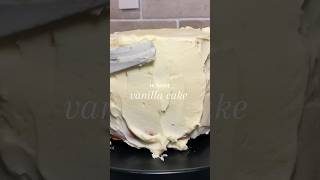 homemade vanilla cake 🍰 vanillacake vanillacupcakerecipe bakeacake bakewithme asmrfood [upl. by Annael]