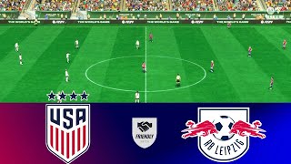 FC 24  USWNT vs RB LEIPZIG W  July 27 2024  Friendly Match  PS5 Gameplay [upl. by Atoiganap]