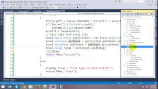 Import Excel Data to ASPNET MVC [upl. by Roydd]