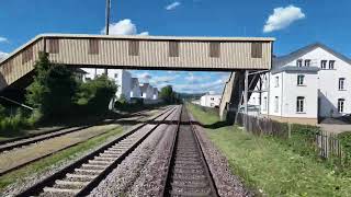 Führerstandsfahrt Hochrhein von Basel Bad nach Schaffhausen in 4K [upl. by Kcyred331]