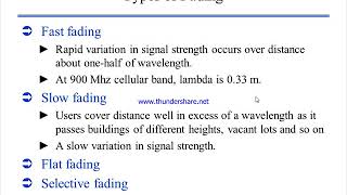 Types Of Fading 1 lec 7 [upl. by Theodor684]