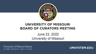 6232022 Board of Curators Press Conference [upl. by Medardas]