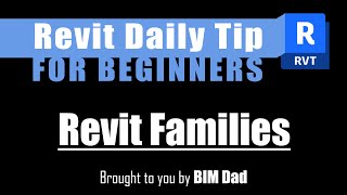 Revit Tip No 3 Introduction to Revit Families  Basics You Need to Know autodeskrevit [upl. by O'Kelly]