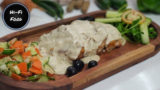 Chicken steak with mushroom sauce by HiFi Food [upl. by Gilbertina304]