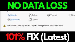 Fix We couldnt find any drives to get a storage driver click Load driver  Windows 781011 [upl. by Grobe]