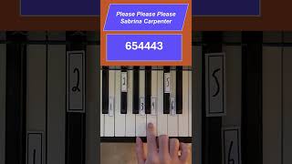 Unlock Please Please Please by Sabrina Carpenter on Piano in a Flash EasyPianoTutorial [upl. by Leeanne]