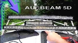 Auxbeam 5D LED Lightbar 52quot Curved  Unboxing  Review [upl. by Acinemod]