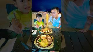 Phanet family eating noodles 🍜 shortvideo eatingshow funnyshorts shorts [upl. by Atsahc]