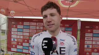 Marc Hirschi  Interview at the finish  Amstel Gold Race 2024 [upl. by Nirmak]