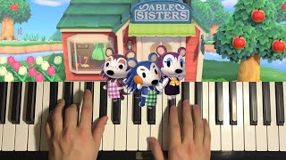 Animal Crossing  Able Sisters Piano Tutorial Lesson [upl. by Byrn]