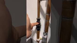 How to fix a dripping tundish on hot water system asmr subscribe diy howto plumbing tools [upl. by Deegan]