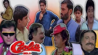 coolie No11995full hindi govind Karishma Kapoor quotkader khan spoof movie kalo badmaash [upl. by Anada]