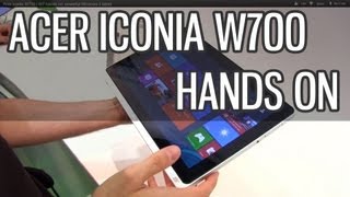 Acer Iconia W700  W7 hands on powerful Windows 8 tablet [upl. by Annelak]