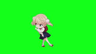 Loli Shigure Ui green screen [upl. by Alexander]