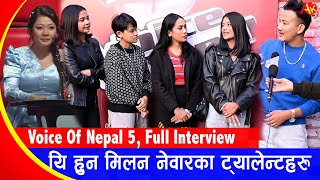 The Voice of Nepal Season 5  2023  Coach Milan Newar Team  Knockouts Round  Interview [upl. by Ainek]