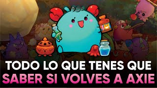 🔥 GUIA PARA VOLVER A JUGAR AXIE  Axie Infinity [upl. by Oremoh]